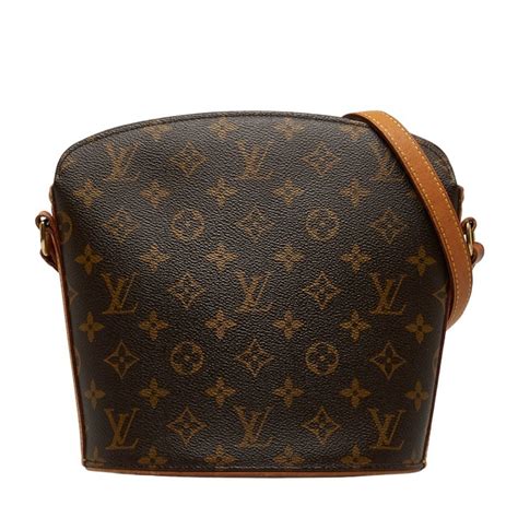 Louis Vuitton Drouot Shoulder Bag Medium Brown 